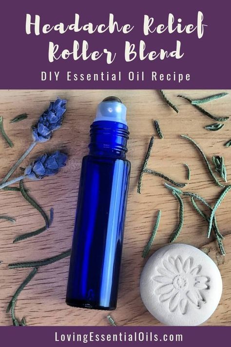 Roll On Headache Relief - Essential Oil Blend Headache Relief Essential Oils, Oils For Migraines, Essential Oils For Migraines, Roller Bottle Recipes, Roller Bottle Blends, Relaxing Essential Oils, Diy Essential Oil Recipes, For Headaches, Essential Oils For Headaches