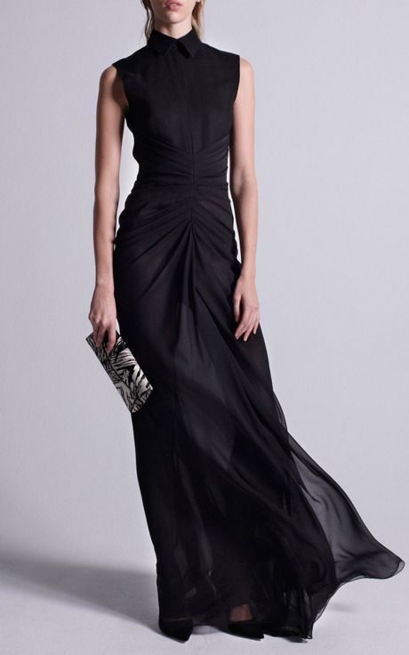 Rok Midi, Rok Outfit, Fall 2015 Style, 파티 드레스, فستان سهرة, Looks Black, Moda Vintage, Long Black Dress, 가을 패션