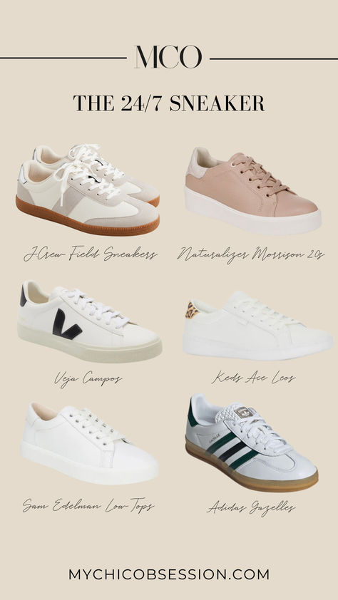 A “24/7 shoe” is one that you can adapt to all kinds of occasions, no matter the day of the week - whether you’re dressing up or down, for work or for fun. Here are six highly-rated sneakers to consider. Dressing Up Sneakers, Espadrilles Slides, Loafer Sneakers, Loafer Mules, Dressing Up, Day Of The Week, Boot Socks, Thigh High Boots, Strappy Sandals