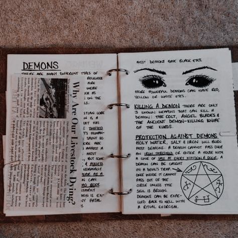 Supernatural John Winchester Journal, Cryptidcore Journal, Supernatural Creatures Aesthetic, Paranormal Journal, Supernatural Journal Pages, John Winchester Journal Pages, Cryptid Hunter Aesthetic, Cryptid Crafts, Cryptid Journal