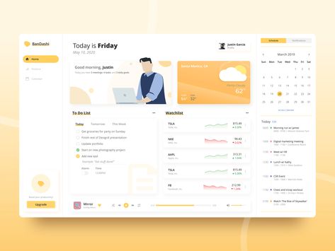 Hello Dribbble World! 😄  I've been working on an enterprise dashboard for my work and it got me thinking about a simple personal dashboard for the every day consumer. I wanted to focus on simplicit... Personal Dashboard, Web Application Ui, Analytics Design, Desktop Planner, Dashboard App, Project Dashboard, Ui Design Mobile, Web Design Ux Ui, Ui Ux 디자인