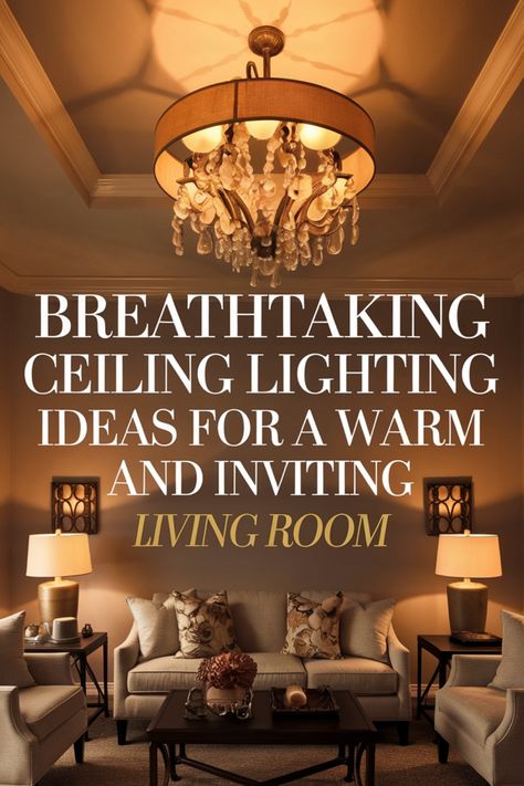 Transform your living room into a cozy oasis with our Breathtaking Ceiling Lighting Design. This stunning design features intricate sculptural details, warm LED lighting, and a modern aesthetic that adds depth and sophistication to any space. Perfect for creating a warm and inviting atmosphere, this ceiling lighting idea is a must-have for modern homes.living
#room
#ceiling
#lighting
#solutions Living Room Lighting Ceiling Lights, Tray Ceiling Living Room, Living Room Ceiling Lighting, Ceiling Lighting Ideas, Family Room Lighting, Cottage Style Interiors, Inviting Living Room, Light Living Room, Let There Be Light