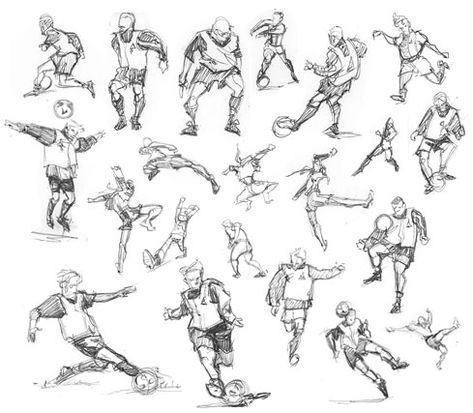 , Soccer Drawing Poses, Soccer Poses Reference, Soccer Character Design, Soccer Drawing Reference, Soccer Pose Reference, Soccer Poses Drawing, Soccer Sketch, Football Sketch, Soccer Illustration