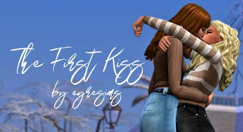 Kissing Poses, Sims 4 Couple Poses, Ts4 Poses, The First Kiss, Sims 4 Tsr, Sims 4 Traits, Sims 4 Cas Mods, Sims 4 Children, Sims 4 Expansions