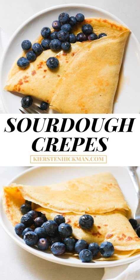 Sourdough Crepes, Crepes Recipe, Dough Starter, Sourdough Pancakes, Sourdough Starter Discard Recipe, Sourdough Starter Recipe, Sourdough Discard, Crepe Recipes, Sourdough Baking