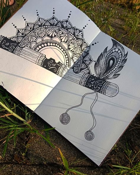 JANMASHTAMI drawing inspo Janmashtami Drawing, Drawing Inspo, Mandala Drawing, Pen Art, Pen, Drawings, Quick Saves, Art