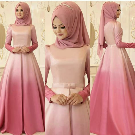 Hijab Party Dress, Hijab Dupatta, Hijabi Gowns, Hijab Party, Modest Evening Gowns, Hijabi Bride, Wedding Hijab Styles, Hijab Fashion Style, Simple Hijab Tutorial