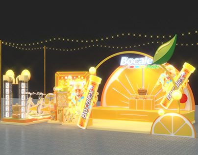 Festival Event Design, Sampling Booth, Booth Activation, Outdoor Booth, Lemon Logo, Creative Booths, Festival Booth, Book Illustration Design, Mall Decor