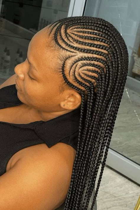 Simple All Back Cornrows Hairstyles, All Back Hairstyle, Latest Braided Hairstyles, Cornrows Natural, Latest Hair Braids, Cornrows Natural Hair, Cornrows Braids For Black Women, Braid Trends, Women Cornrows