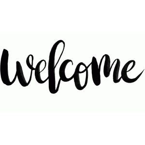 Welcome Lettering, Welcome Font, Welcome Printable, Welcome Template, Welcome Stencil, Welcome Design, Welcome Letters, Lettering Tutorial, Silhouette Cameo Projects