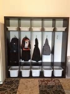 #furniture #diyideas Kallax 4x4, Ikea Mudroom Hack, Mudroom Hack, Ikea Expedit Hack, Kallax Ideas, Ikea Mudroom, Trofast Ikea, Billy Ikea, Ikea Expedit