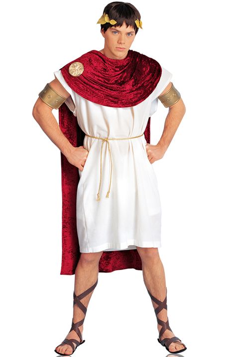 Check out the deal on Spartacus Adult Costume - FREE SHIPPING at PureCostumes.com Toga Outfit, Roman Toga, Apple Costume, Toga Costume, Toga Party, Roman Costume, Greek Costume, Goddess Costume, Angel Costume