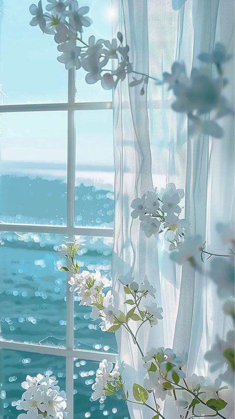 aesthetic cute wallpapers 4k lockscreen of ocean breeze – lifeadorable Start Aesthetic, Forever Wallpaper, Island Wallpaper, Nature Background Images, Iphone Wallpaper Landscape, Dream Beach Houses, Baby Blue Aesthetic, Blue Wallpaper Iphone, Flowery Wallpaper