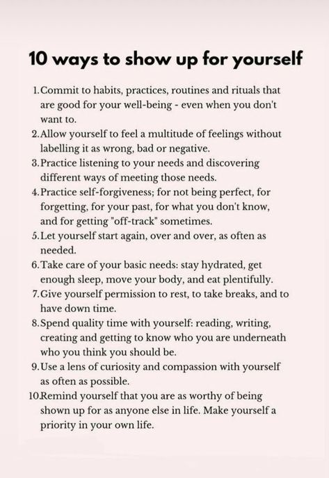 10 Ways To Show Up For Yourself, I Wanna See What Happens If I Dont Quit, Kathleen Cameron, Ways To Change Your Look, Show Up For Yourself, Self Care Bullet Journal, Writing Therapy, Vie Motivation, Get My Life Together