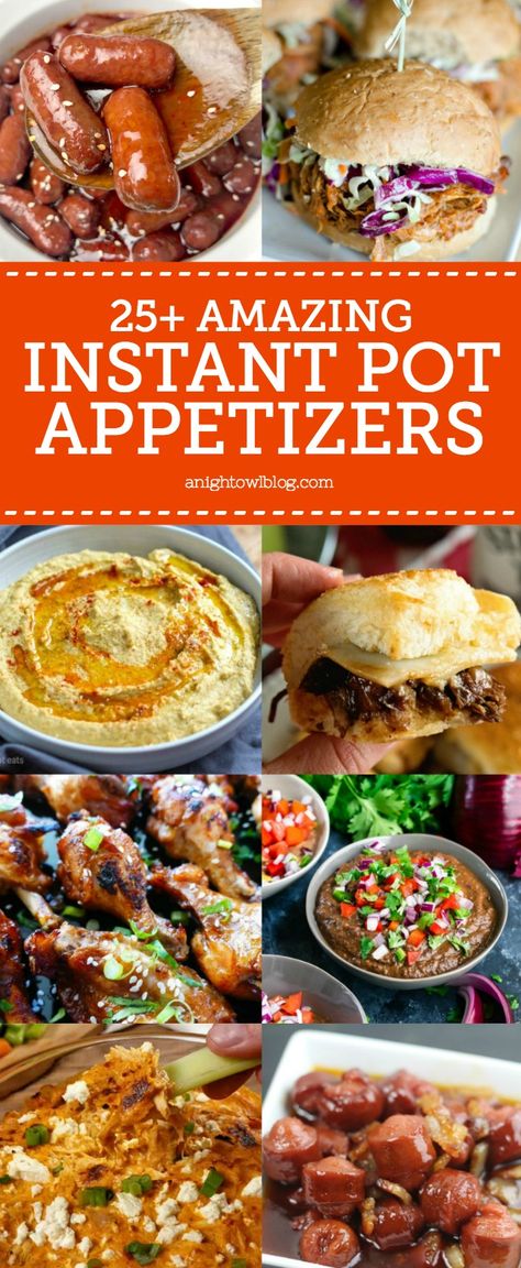 From BBQ Pulled Pork Sliders to Lil Smokies, discover over 25 Instant Pot Appetizers perfect for game day or your next get together! #InstantPot #PressureCooker #Appetizers #Recipes Instant Pot Superbowl Recipes, Instapot Appetizer Recipes, Instant Pot Appetizer Recipes, Instant Pot Appetizers, Bbq Pulled Pork Sliders, Lunchbox Meals, Lil Smokies, Quick Soup Recipes, Pulled Pork Sliders