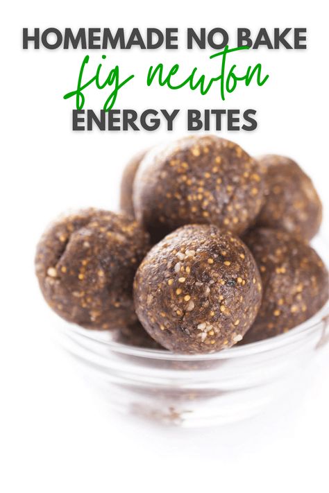 A healthy twist on the classic fig newton cookies, these no bake fig newtons energy bites are naturally gluten free, vegan, and paleo-friendly. Gluten Free Snacks Recipes, Fig Newtons, Lemon Bowl, Energy Ball Recipe, Fig Recipes, Flax Seed Recipes, Protein Bites, On The Go Snacks, Healthy Bites