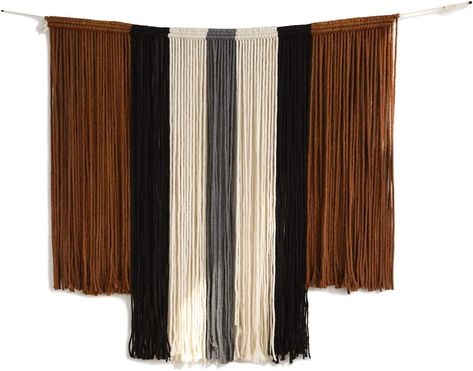 This collection is inspired by the abstract art. This contemporary fiber art is a beautiful and different alternative to a traditional painting. With its eye catching design, this unique hand dyed tapestry is meant to elevate your space by adding sophistication, cozy textures, and depth to your wall. Wall Boho Decor, Tie Dye Curtains, Dye Curtains, Yarn Tapestry, Macrame Wall Hanging Large, Macrame Wall Decor, Boho Tapestry, Large Macrame Wall Hanging, Large Macrame