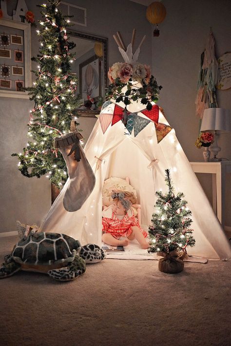 Teepee Christmas Tree, Christmas Tree Tent, Tree Tent, Tee Pee, Childs Play, Deco Studio, Tent Decorations, Christmas Shoot, Christmas Giveaways