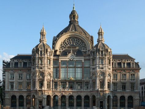 Fantasy Scenery, Train Station Architecture, Victoria House, Speed Rail, Grand Central Terminal, Enjoy The Journey, Train Stations, Antwerp Belgium, European Architecture