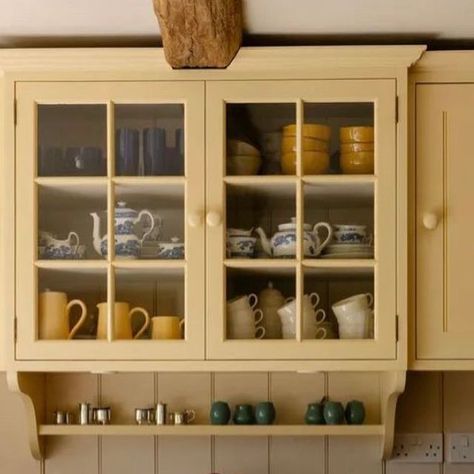 Anna Eleri on Instagram: "honey yellow kitchens on the brain after @sophierobinsoninteriors' kitchen colour scheme reveal. this one shot by @anyarice is beautiful 💛" Soft Yellow Kitchen Cabinets, Yellow Cottage Kitchen, Light Yellow Kitchen, Small Yellow Kitchen, Buttery Yellow Kitchen Cabinets, Yellow And Green Kitchen, Lacanche Range Kitchen Yellow, Light Yellow Tiles Kitchen, Yellowkitchen Cabinets