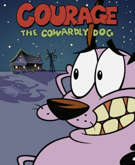 Courage the cowardly dog! (1999-2002) Courage The Cowardly Dog Poster, The Cowardly Dog, Course The Cowardly Dog, Courage Cowardly Dog, Childhood Nostalgia 2000s, The Sweetest Thing Movie, Dog Films, Rod Serling, Nostalgia 2000s