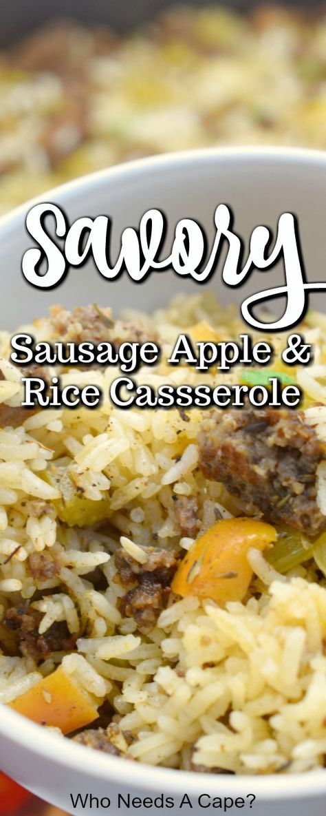 Holiday Casseroles, Easy Holiday Side Dishes, Rice Stuffing, Slow Cooker Freezer Meals, Sausage Casserole, Rice Casserole, Yummy Casseroles, Sausage Recipes, Rice Dishes