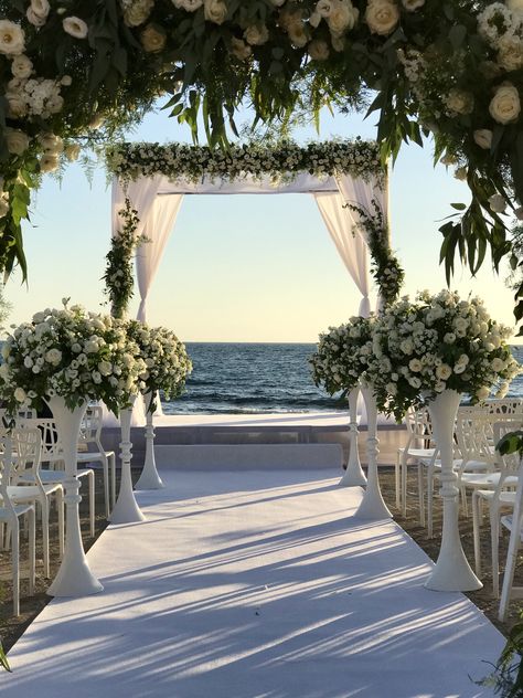 Dream Marriage, Wedding Setup, Dream Wedding Reception, Dream Beach Wedding, Wedding View, Dream Wedding Decorations, Dream Wedding Venues, Wedding Venues Beach, Wedding Beach Ceremony