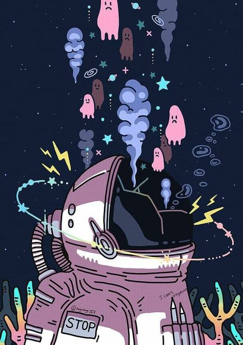 Space Drawing, Astronaut Art, Image Swag, Cool Backgrounds Wallpapers, Cool Wallpapers Cartoon, Cool Wallpapers Art, 판타지 아트, Funky Art, Cartoon Art Styles