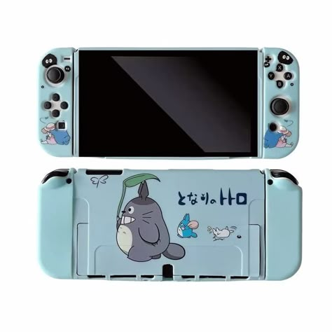 Nintendo Switch Case Aesthetic, Nintendo Switch Covers, Nintendo Switch Skins, Switch Oled Case, Nintendo Accessories, Holiday Finds, My Neighbour Totoro, Nintendo Switch System, Switch Case