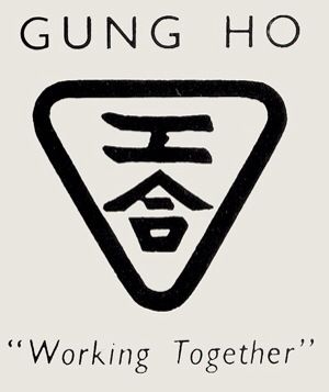 Gung Ho!  From the Chinese Gung Ho, Wise Words Quotes, Quotes And Notes, Old Quotes, Words Quotes, Wise Words, Peace Gesture, Book Worth Reading, Worth Reading