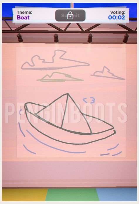 Speed Draw Roblox Ideas, Roblox Speed Draw, Draw Boat, Roblox Drawing, Speed Draw, Roblox Art, Origami Boat, Drawn Fish, Adorable Homes Game