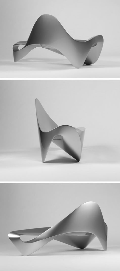 Zaha Hadid Furniture, Random Lines, Sculptural Furniture, Console Design, Futuristic Furniture, Parametric Design, Modern Chair, Chaise Design, Form Design