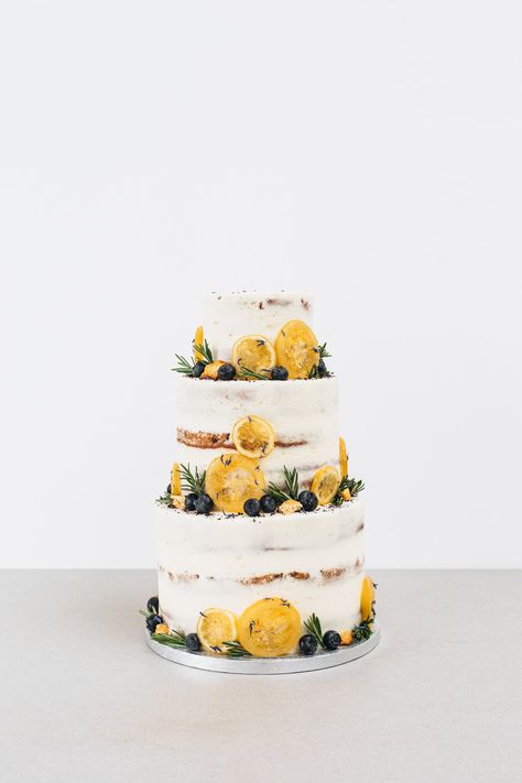 Luminary Bakery Blueberry Wedding Cake, Lemon Wedding Cakes, Blueberry Wedding, Lemon Wedding, London Cake, Cake Lemon, Chocolate Wedding Cake, Cake Bakery, Unique Wedding Cakes