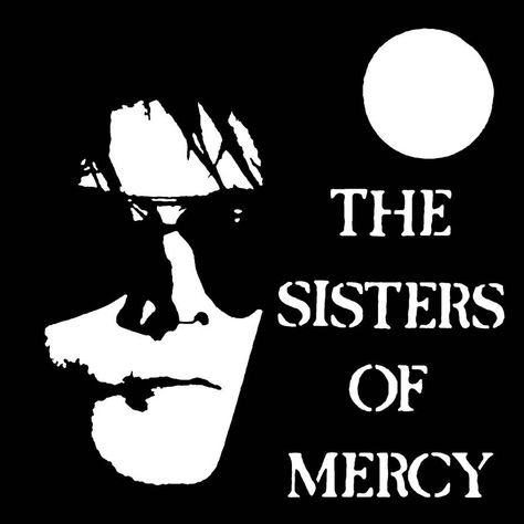 Sisters Of Mercy Album Covers, Sisters Of Mercy Logo, Sisters Of Mercy Shirt, Goth Band Patches, Goth Band Logos, Goth Stencil, Sisters Of Mercy Poster, Patch Stencils, Punk Stencil