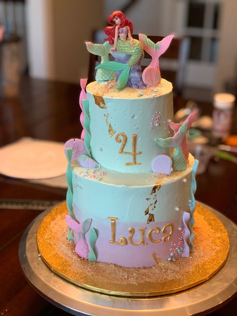 4”, 6” 2-tiered. SMBC, modeling chocolate tails and shells 3 Tier Mermaid Cake, 2 Tier Mermaid Cake, 3 Tier Mermaid Birthday Cake, Mermaid Half Sheet Cake, Mermaid Theme Cake, Round Mermaid Birthday Cake, 2tier Mermaid Theme Cake, Mermaid Party Invitations, Gaming Birthday