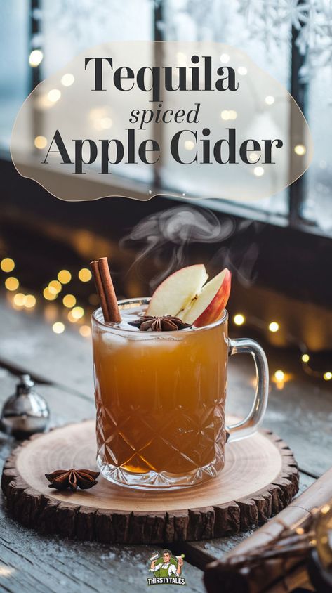 "Discover the ultimate Tequila Spiced Apple Cider Cocktail Recipe, perfect for fall gatherings! This delicious drink combines the warmth of spiced apple cider with the boldness of tequila, creating a refreshing and festive beverage. Ideal for Thanksgiving celebrations, this cocktail is a must-try alongside Apple Cider Cranberry Margaritas and Apple Cider Rum Punch. Elevate your holiday festivities with this Yummy Fall Recipe, perfect for any occasion!" Apple Cider Rum Punch, Cider Rum Punch, Thanksgiving Apple Cider, Cranberry Margaritas, Cider Cocktail Recipes, Cider Punch, Apple Cider Punch, Tequila Cocktail Recipes, Spiced Cocktail