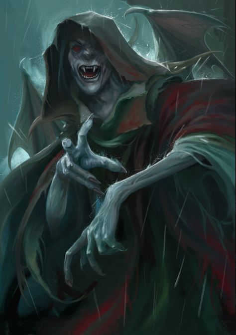 Classic Vampire Art, Vampire Thrall Art, Evil Vampire Art, Vampire Demon Art, Vampire Feeding Art, Tremere Vampire Male, Vampire Monster Art, Vampire Lord Art, Dnd Vampire Art