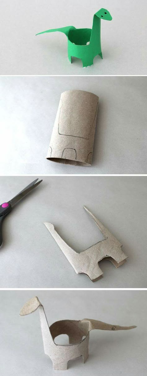 Oppgaver For Barn, Easy Doodle, Instruções Origami, Seni Dan Kraf, Toilet Paper Rolls, Toilet Paper Roll Crafts, Paper Roll Crafts, Paper Towel Roll Crafts, Paper Rolls