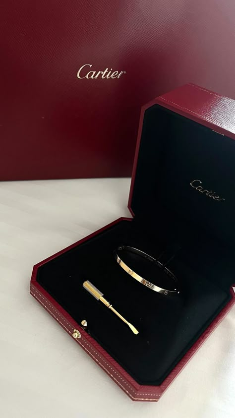 Cartier Love Bracelet Aesthetic, Cartier Bracelet Aesthetic, Cartier Aesthetic, Tank Cartier, Gifts For Bestie, Roses Bouquet Gift, Jo Malone Perfume, Lux Jewelry, Gifts Wishlist