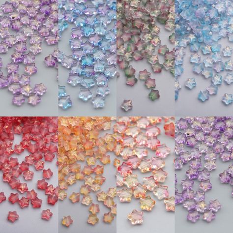 100% brand new size: 8mm package: 50pcs Star Beads, Bead Charms Diy, Fancy Beads, Jewelry Making Kit, Pretty Beads, Magical Jewelry, Making Accessories, Diy Crafts Jewelry, Beads For Jewelry Making