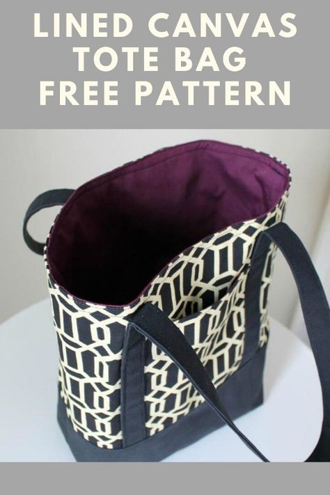 Lv Luggage, Purse Diy, Diy Sy, Tote Bag Pattern Free, Sacs Tote Bags, Bag Sewing Pattern, Sac Diy, Diy Tote, Tote Bag Tutorial