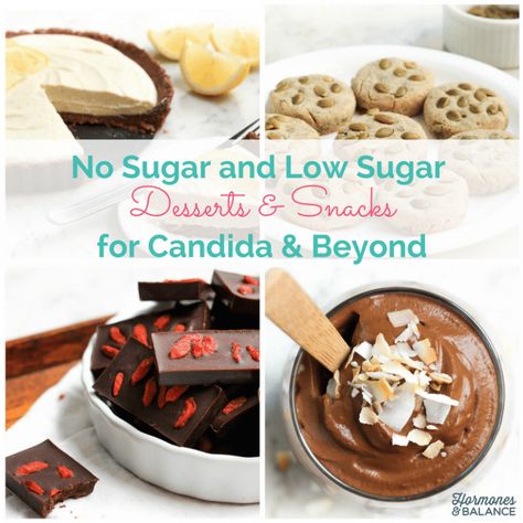 Low Sugar and No Sugar Desserts & Snacks to Combat Candida Candida Friendly Desserts, Candida Diet Snacks, Candida Desserts, Anti Candida Recipes, Candida Cleanse Diet, No Sugar Desserts, Anti Candida Diet, Diet Desserts Recipes, Low Carb Protein Bars