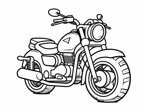 illustration of Simple motorcycle coloring for children Mandala Turtle, Fantasy Fairy, Free Kids, Colouring Pages, Coloring For Kids, Coloring Pages For Kids, Fairy Tales, Coloring Pages, Drawings