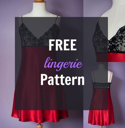 This Free Lingerie Pattern is for a luxurious slip with a bias cut skirt and lace bodice. It is a quick and easy to make and is a great project to start sewing lace and bias cut garments. Pattern instructions … Continued Chanel Little Black Dress, Prom Dress Sewing Patterns, Lingerie Pattern, Girls Dress Pattern Free, Evening Dress Patterns, Lingerie Patterns, Diy Tank, Summer Dress Patterns, Sewing Lace