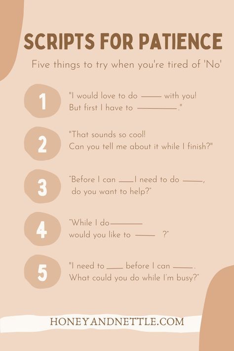 alternatives to no How To Build Patience, How To Have More Patience, How To Learn Patience, How To Have Patience, How To Practice Patience, Patience Activities For Kids, Patience Activities, Patience Craft, Patience With Kids