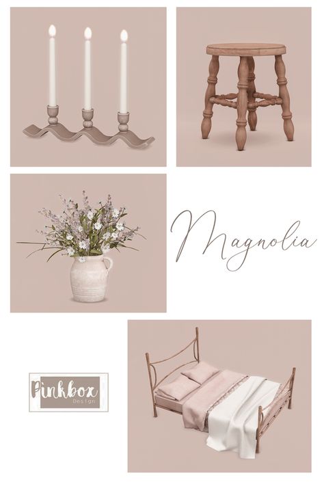 Magnolia | Patreon Sims 4 Build Cc Wallpaper Patreon, Sims4 Cc Wallpaper, Pinkbox Anye, Sims Furniture, Witchy House, Sims 4 Hair Male, Furniture Cc, Alpha Cc, Sims Houses