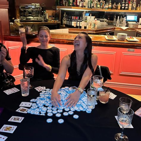 About last night.♥️ There’s nothing better than the sounds of women taking risks and winning big. Playing poker is just like life, you need to taking those riskS to win. Plural. We want you to get comfortable taking calculated risks and we want you to practice it over and over again. Thank you to @fullpicture x @moiraforbes x @seven24collective x @gansevoort and all of our guests for joining us for poker night. Girls Poker Night, Poker Aesthetic, Poker Girl, Taking Risks, Poker Tournament, About Last Night, Poker Night, 2025 Vision, Take Risks