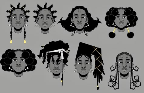 Home / X Braids And Locs, Hair Sketch, Hair References, Black Art Pictures, Hair Reference, Black Hairstyles, Art Tutorials Drawing, How To Draw Hair, Hair Art