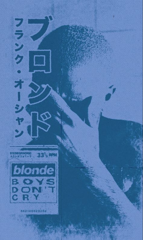 Poster Prints Blue Vintage, Frank Ocean Blue Aesthetic, Frank Ocean Wall Decor, Blue Bedroom Posters, Blue Prints For Wall, Blue Album Covers Aesthetic, Blue Aesthetic Poster Prints, Graphic Design Posters Blue, Leigh Core