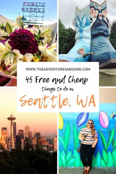 46 Free and Cheap Things to Do in Seattle Day Trips From Seattle, Seattle Travel Guide, Things To Do In Seattle, Asian Art Museum, Lake Union, Cheap Things To Do, Vacation Itinerary, Pike Place Market, Downtown Seattle